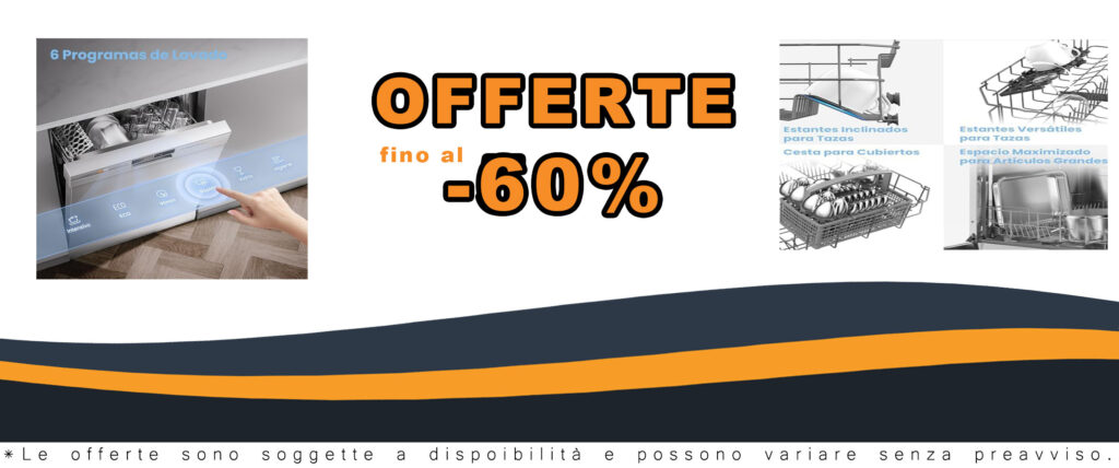 Lavastoviglie COMFEE' CDWPF1201PW-WE-EU a libera installazione, 12 coperti, 8 programmi, bianca