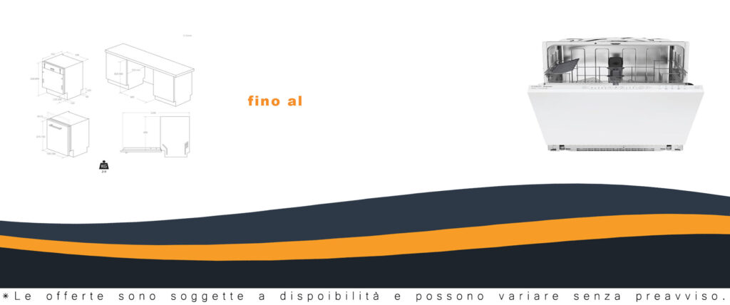 Candy Rapidò CI 3E7L0W, lavastoviglie integrabile bianca con 13 servizi e Wi-Fi