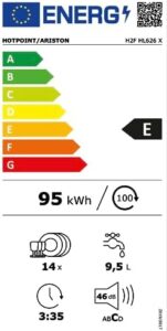 Lavastoviglie Hotpoint Ariston 14 coperti in acciaio inox, design elegante ed efficiente  