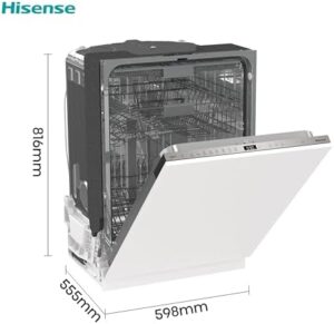 Lavastoviglie Hisense HV663C60 da incasso, 16 coperti, con terzo cesto e funzione Total Dry  