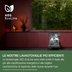 Lavastoviglie AEG Serie 7000 da incasso 60 cm, GlassCare, Classe A, 14 coperti  