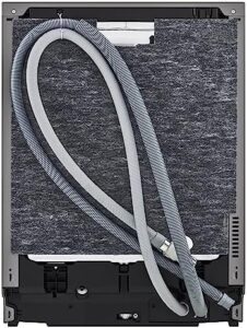 LG QuadWash DB475TXS Lavastoviglie da Incasso, a Scomparsa Totale, Serie 4, Classe A, 14 Coperti, 4 Bracci Irroratori, Vapore, Cerniere Sliding, Apertura Automatica, 3° Cestello, Wi-Fi, Acciaio
