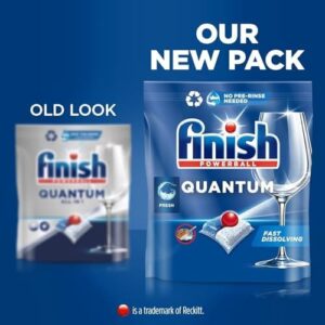 Immagine di pastiglie Finish Quantum Infinity Shine con confezione da 3 x 100 per lavastoviglie