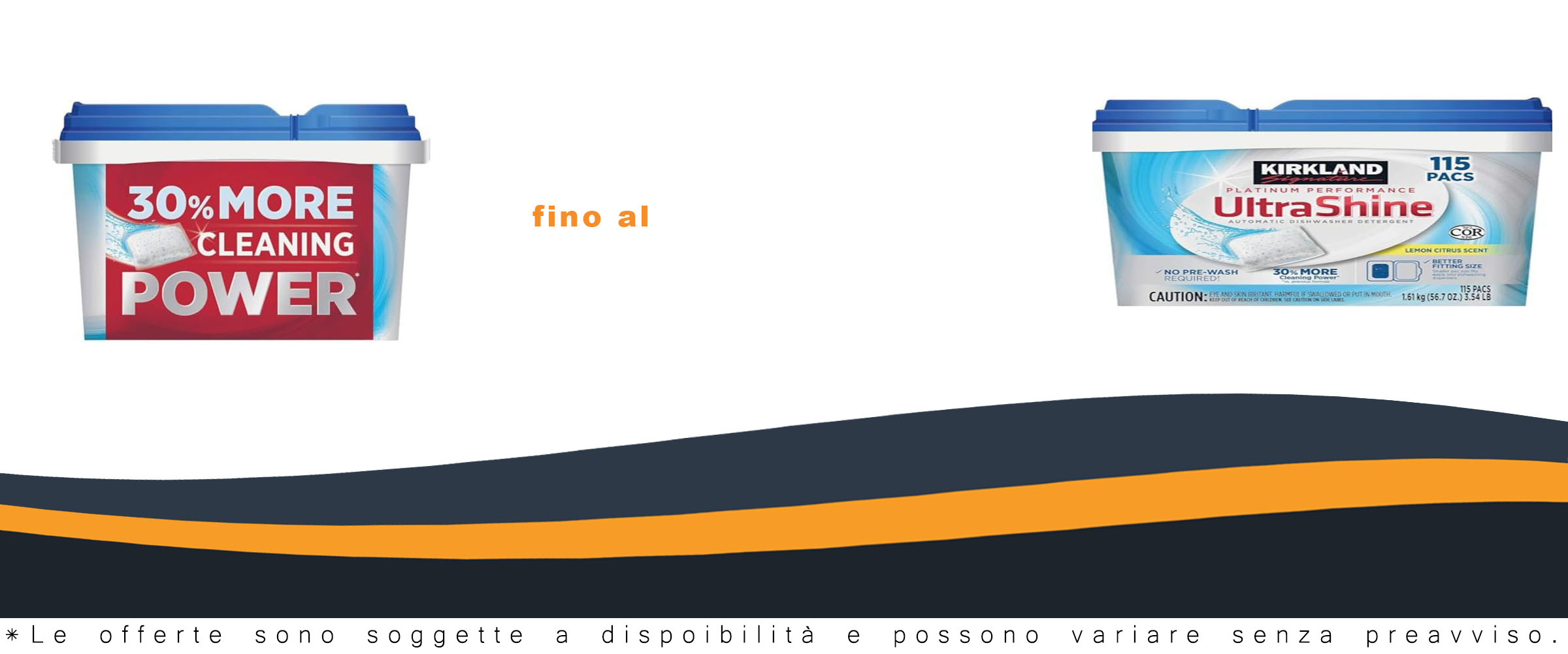 Kirrk-l-and Signature UltraShine Detersivo per Lavastoviglie Pacs al Limone Agrumato, Confezione da 115 ct  