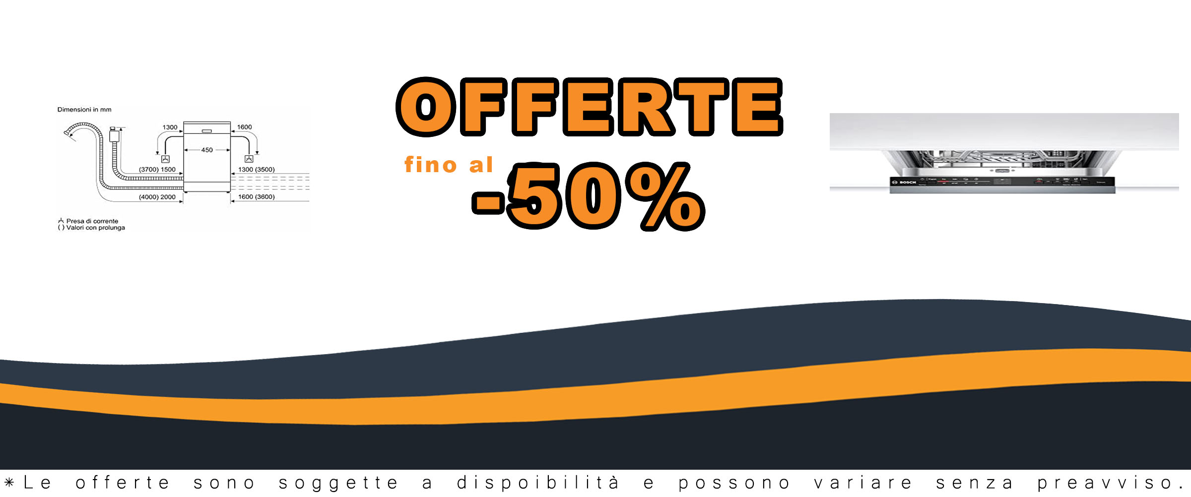 Lavastoviglie Bosch SRV2HKX39E a scomparsa totale, 45 cm, elegante e silenziosa, ideale per spazi ristretti