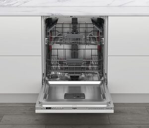 Whirlpool WRIC 3C26 P, Lavastoviglie silenziosa in acciaio inox, perfetta per famiglie numerose