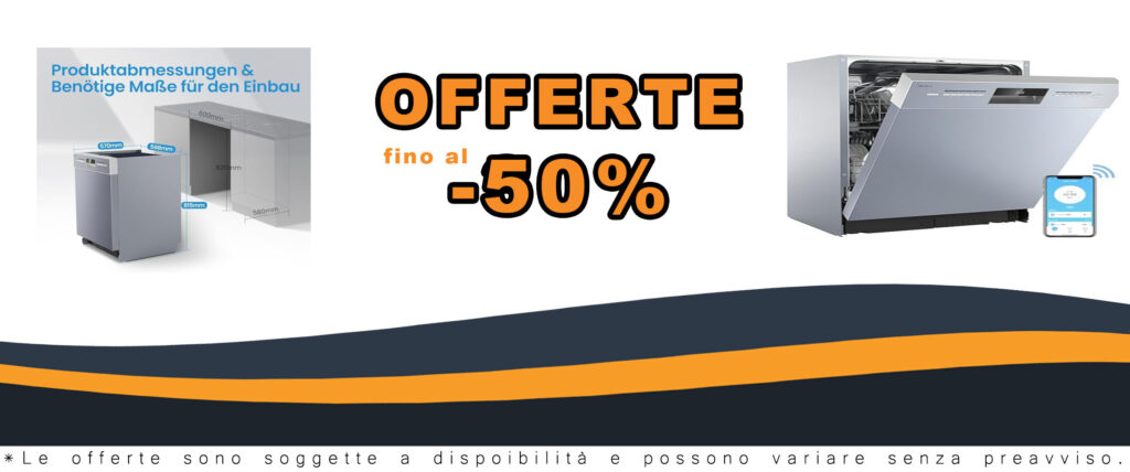 Lavastoviglie Midea SU 5.35X14CS con Home Connect e funzionalità avanzate, vista frontale in acciaio inox.