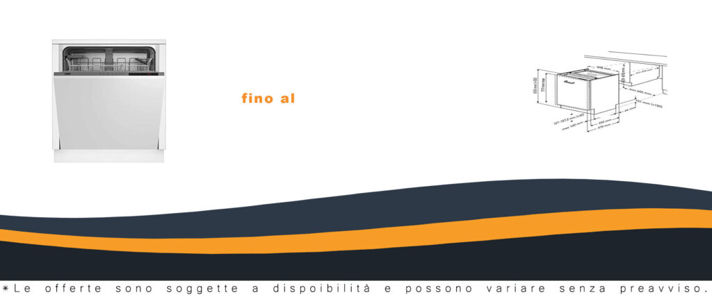 Lavastoviglie da 60 cm 13 Coperti Classe A+ in un ambiente moderno, elegante e funzionale.
