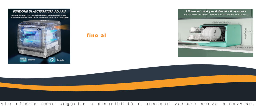 AIRMSEN Mini Lavastoviglie da Tavolo Verde con Display LED e Touch Control