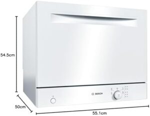 Lavastoviglie compatta Bosch SKS50E42EU Serie 2 con motore EcoSilence Drive e sistema ActiveWater