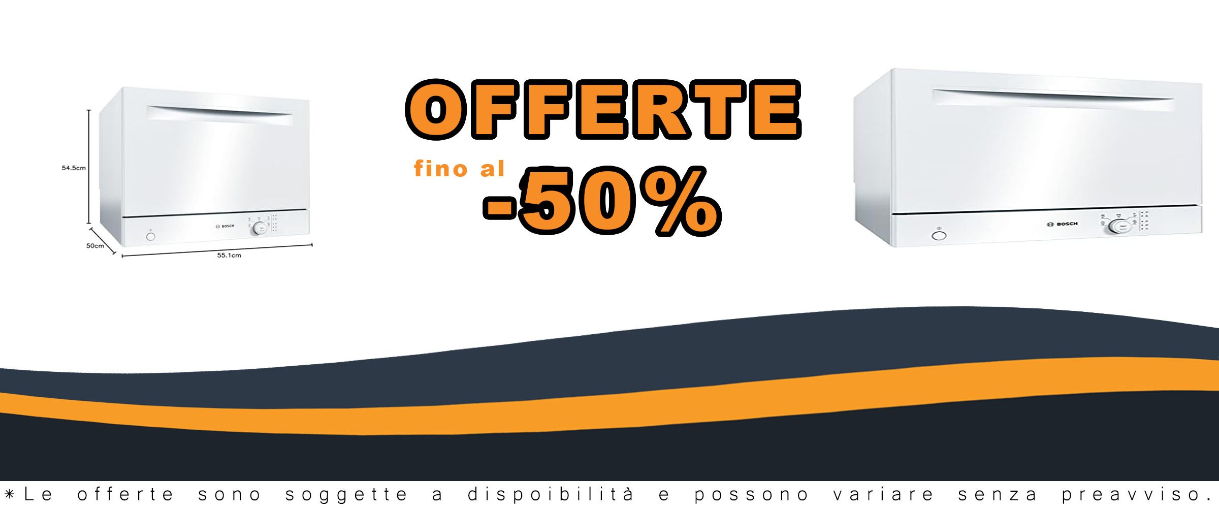 Lavastoviglie compatta Bosch SKS50E42EU Serie 2 con motore EcoSilence Drive e sistema ActiveWater