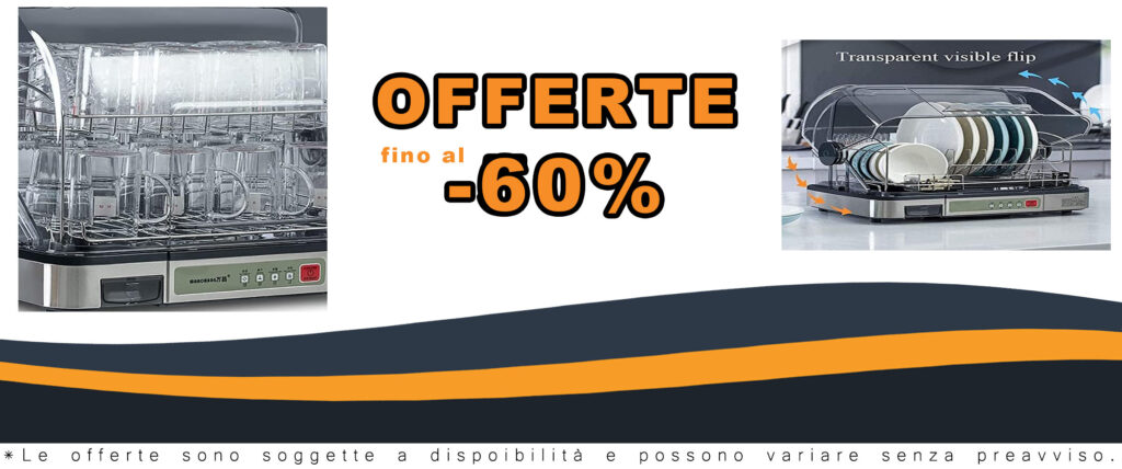 Mini Lavastoviglie portatile da tavolo con disinfezione UV e alta efficienza energetica