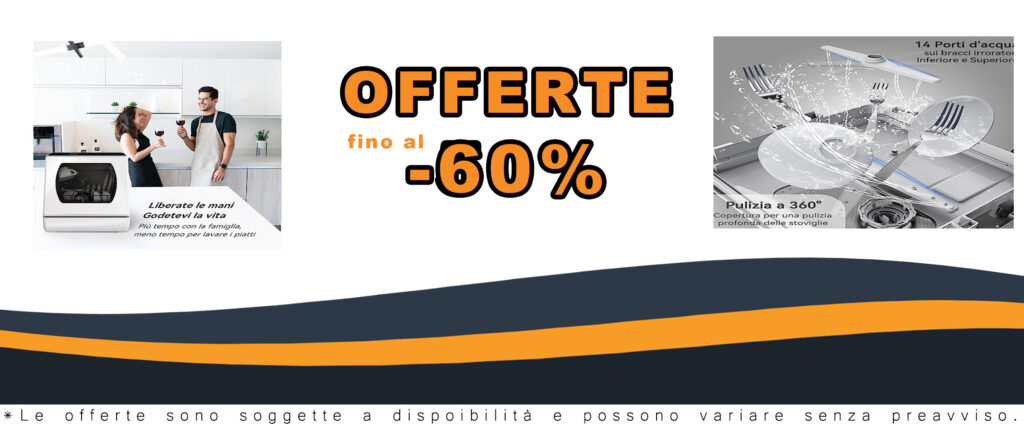 Hermitlux Lavastoviglie Portatile Bianco, ideale per piccoli spazi, campeggio e uffici.