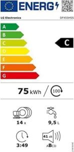 Lavastoviglie LG DF455HSS con sistema QuadWash e vapore TrueSteam per una pulizia perfetta