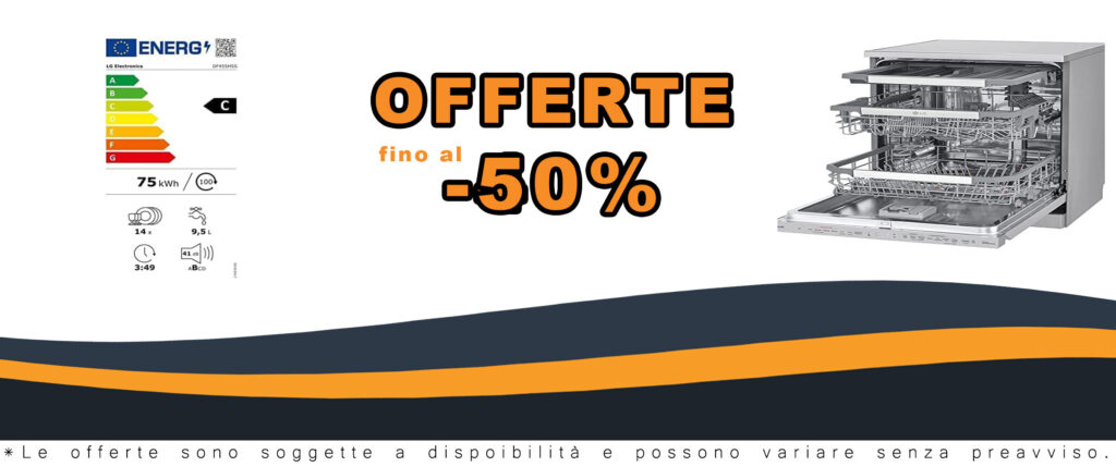 Lavastoviglie LG DF455HSS con sistema QuadWash e vapore TrueSteam per una pulizia perfetta