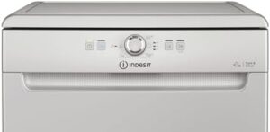Lavastoviglie Indesit D2F HK26 S, 60 cm, libera installazione, design silver, ideale per 14 coperti