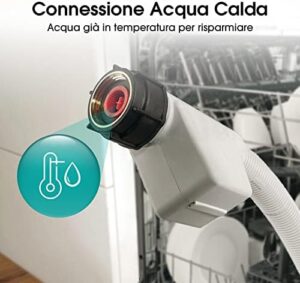 Lavastoviglie Hisense HV603D40 integrata, con capacità di 14 coperti, silenziosa e con 7 programmi di lavaggio.