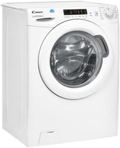 Lavatrice Candy CS4 1272D3/1-S, modello slim a carica frontale, bianca, 7 kg di capacità, 1200 RPM, con NFC