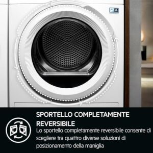 AEG Asciugatrice 7000 SensiDry 8kg TR7G81OW con tecnologia PreciseDry e MixDry per risultati ottimali