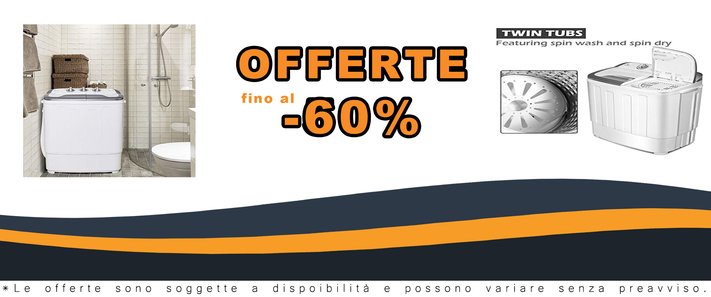 Lavatrice portatile Giantex 5,9 kg con doppia vasca da bagno, design compatto e funzionale, ideale per spazi ridotti.