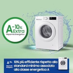 Samsung Lavatrice Crystal Clean Wifi WW11DG5B25TE/ET con Ecobubble, Vapore e connessione WiFi
