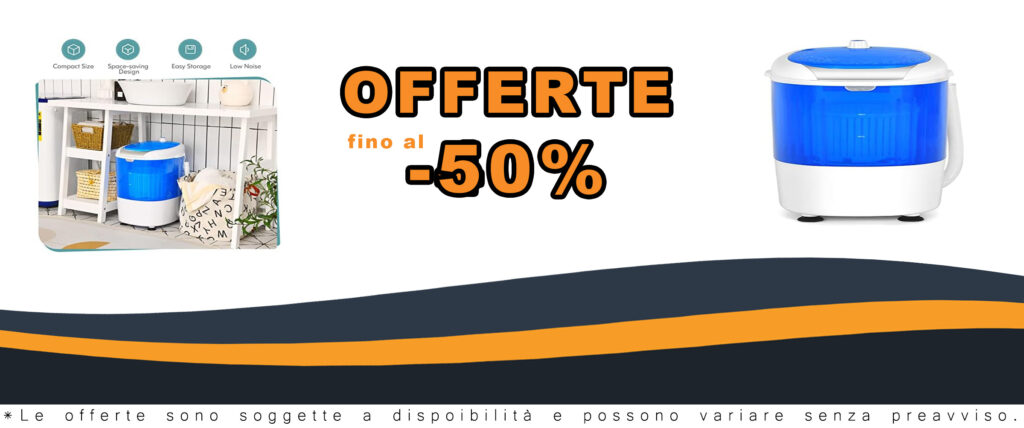 Mini lavatrice Giantex GX24977-PE in funzione, ideale per spazi ristretti come appartamenti e camper.
