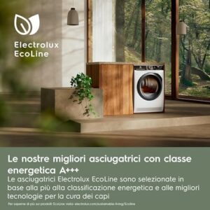 Asciugatrice Electrolux PerfectCare 900 8 Kg, modello bianco, con tecnologia CycloneCare e classe A+++