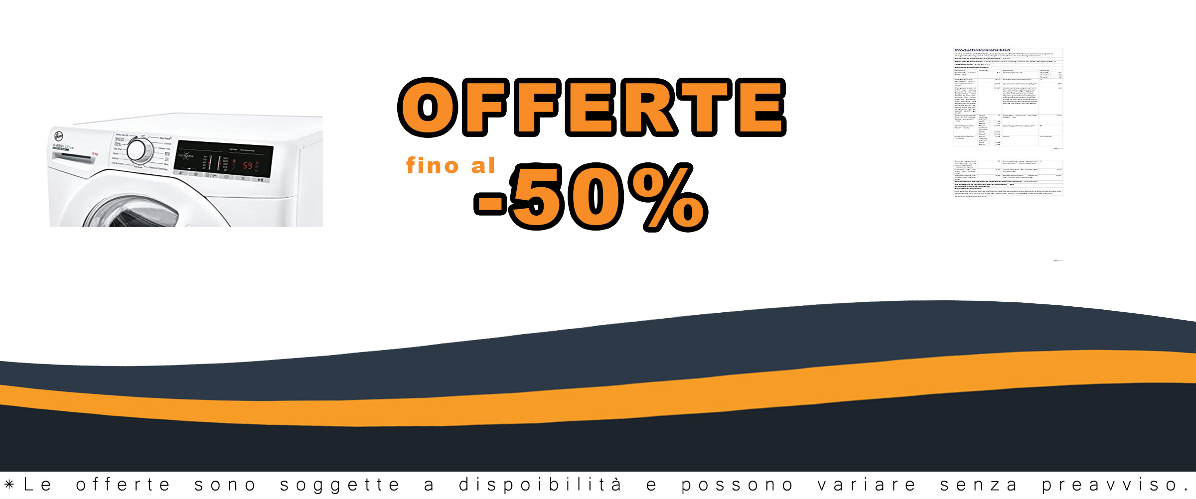 Hoover H3W 48TE-11 H-WASH 300 LITE Lavatrice 8 Kg, 1400 Giri, Bianco, con Connettività NFC