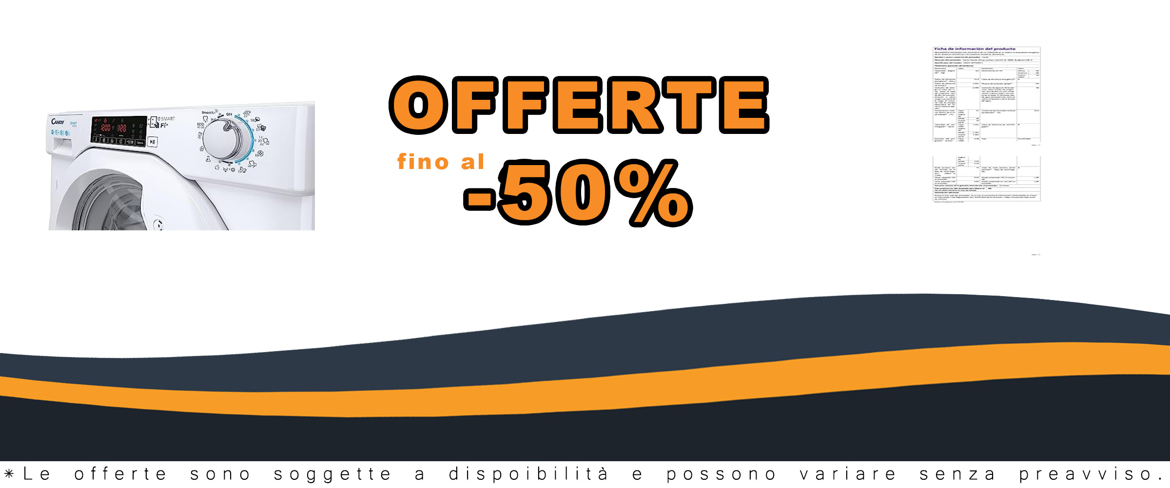 Lavatrice Candy Smart Inverter 9 Kg, carica frontale, connettività Wi-Fi, classe A, silenziosa e con programma lana.