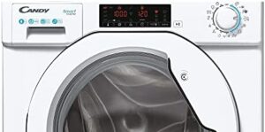 Lavatrice Candy CBW 48TWME-S con motore BPM Inverter, display touch e 15 programmi di lavaggio.