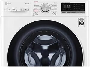 LG F4WV510S0E Lavatrice a carica frontale bianca, 10.5 Kg, 1400 giri/min, motore Inverter Direct Drive