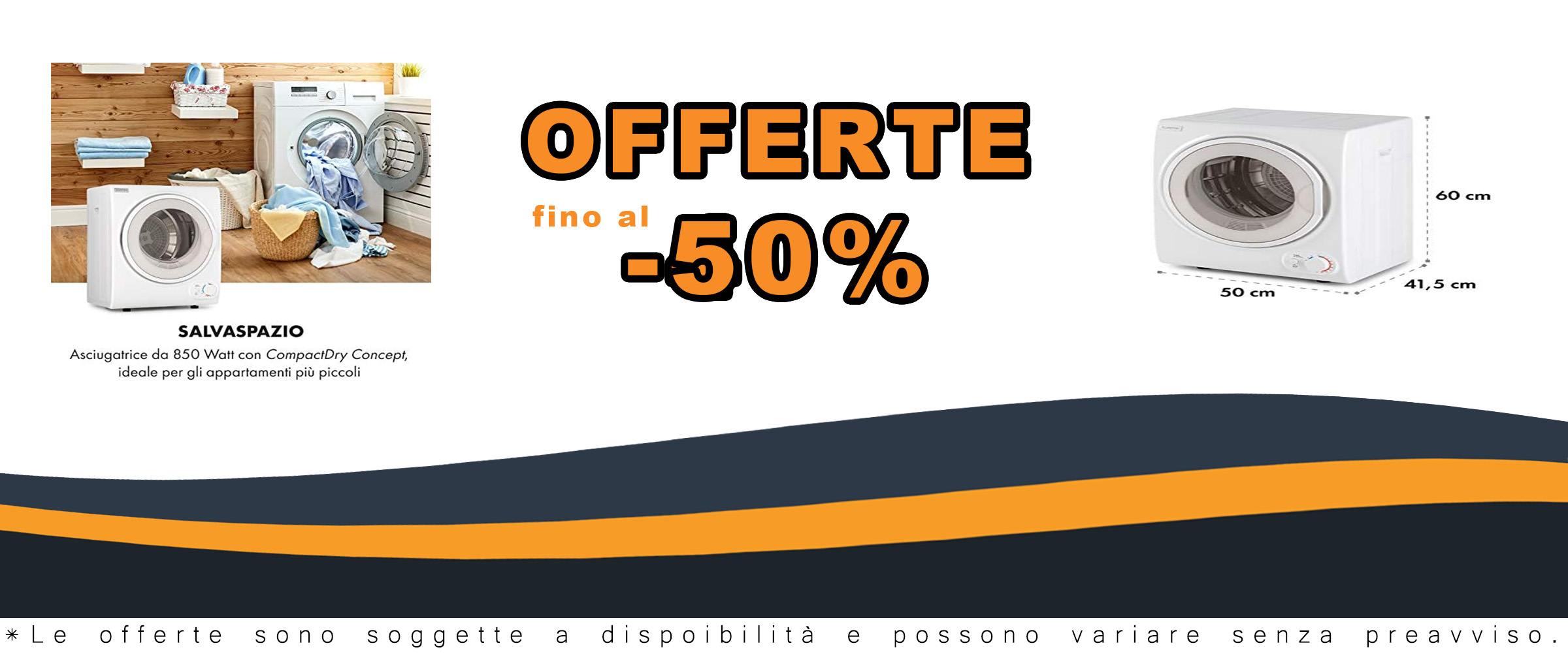 KLARSTEIN Jet Set 2500 - Asciugatrice compatta e versatile, ideale per spazi ridotti