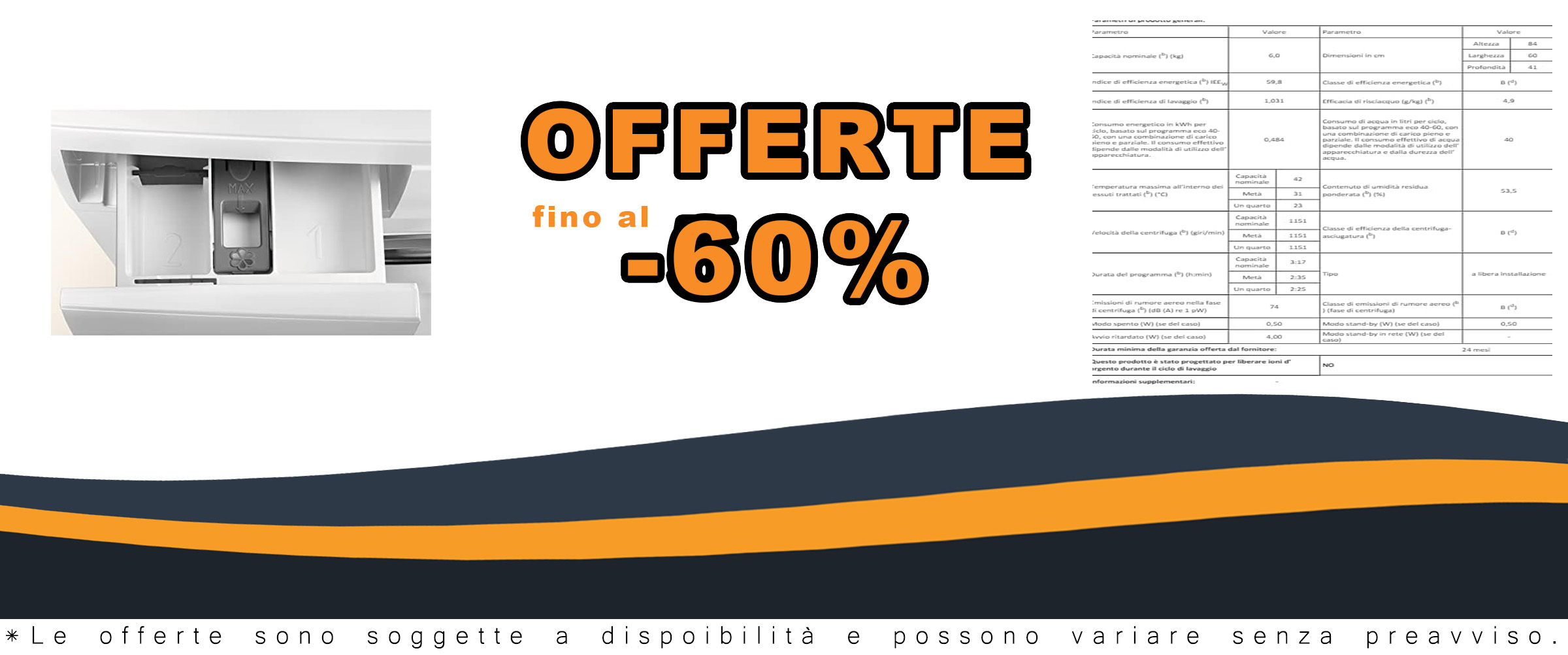 Lavatrice Electrolux EW6S526W a carica frontale, con display LED e tecnologia SensiCare 600