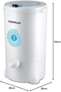 G3Ferrari G90041 Monia Asciugatrice a Centrifuga per Biancheria, 2800 giri al minuto, design compatto e basso consumo energetico.