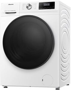 Lavatrice Hisense WFQA1014EVJM con funzione vapore, 10 kg di capacità e design bianco