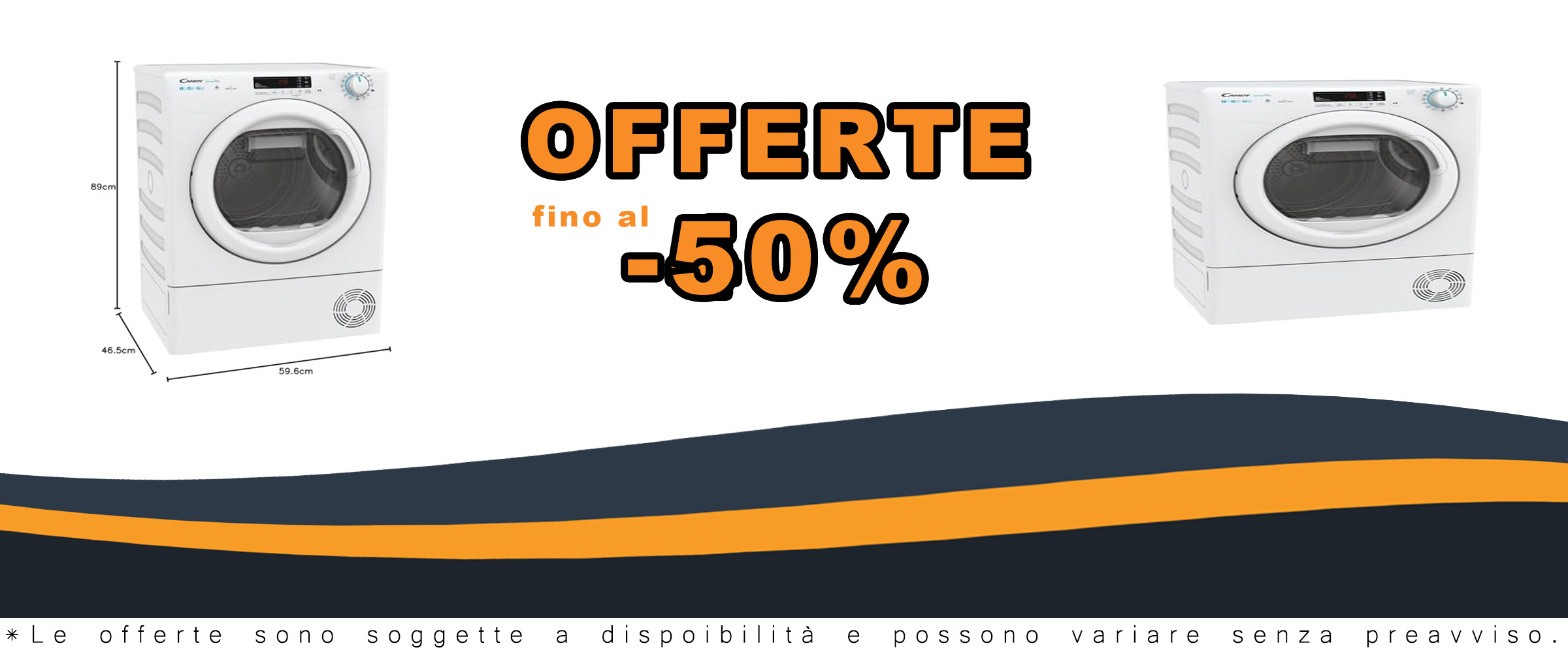 Asciugatrice Candy Smart Pro Slim 7 Kg con pompa di calore e controllo da app