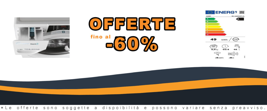 Candy RapidÓ Lavatrice 9 Kg in funzione, carica frontale, classe A, 1400 giri, con app hOn e Wi-Fi