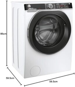 Hoover H-WASH 500 HWPD 69AMBC/1-S Lavatrice Intelligente 9 Kg con Wi-Fi e Bluetooth, design bianco elegante