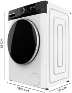 Cecotec Lavatrice a Carica Frontale 10 Kg Bolero Dresscode 10610, con motore Inverter Plus, funzione Steam Max e 15 programmi di lavaggio