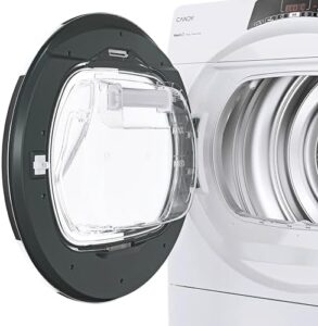 Asciugatrice Candy Rapidó ROE H10A2TCEX-S con pompa di calore e WiFi, ideale per famiglie numerose