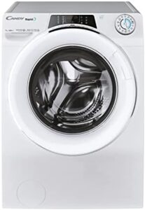 Lavatrice a carica frontale RAPIDO' RO 1496DWMCT/1-S 9KG 1400 giri con un design moderno e prestazioni superiori.