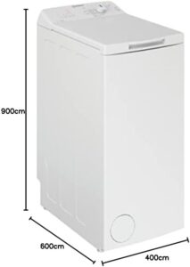 Lavatrice Indesit BTW L50300 IT/N, carica dall'alto, 5kg, con centrifuga a 1000 giri, classe energetica D, perfetta per spazi piccoli