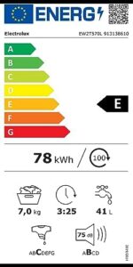 Lavatrice Electrolux EW2T570L carica dall'alto, 7kg, classe E, compatta e adatta per spazi ridotti