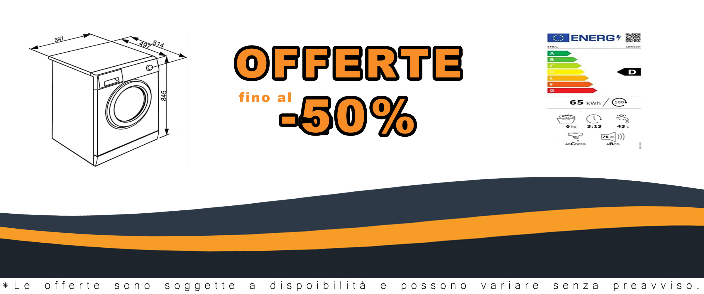 Lavatrice Smeg da 6 kg, A+++, carica frontale, 1000 giri
