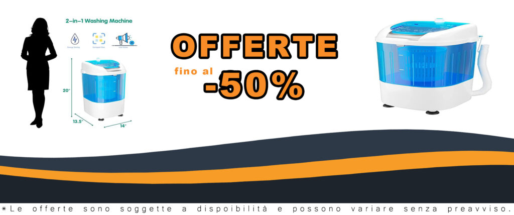 MEDIMALL combinazione di lavatrice portatile e asciugatrice compatta, perfetta per piccoli spazi