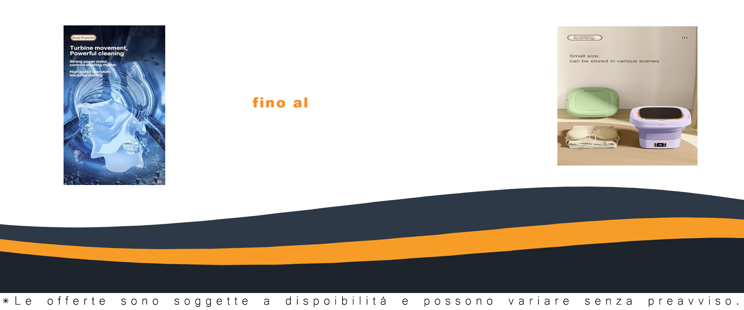 Mini lavatrice portatile pieghevole con display digitale, ideale per appartamenti, campeggio e viaggi.