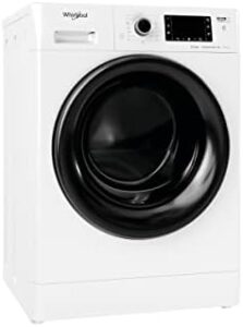 Lavasciuga Whirlpool FWDD 1071682 WBV EU N, bianca, con capacità di 10kg e centrifuga a 1600 giri al minuto.