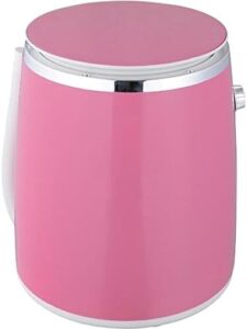 Syntrox Germany 3 kg WM-380W lavatrice rosa con centrifuga, ideale per il campeggio e piccoli spazi