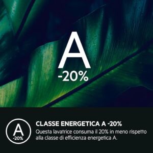 Lavatrice AEG Serie 8000 LR8H84BBY bianca, con capacità 8kg e tecnologia PowerCare