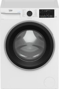 Lavatrice Beko BWGU384S 8kg con Inverter e Vapore SteamCure, vista laterale